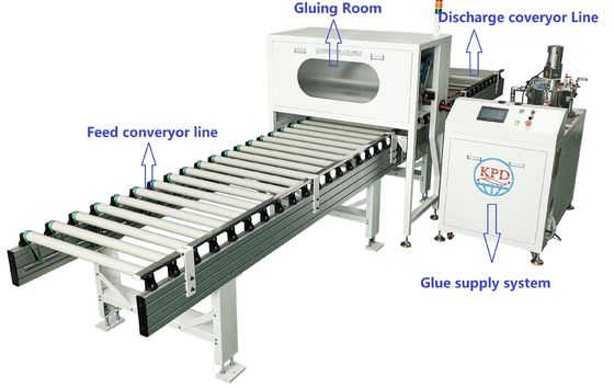 Eps Panel Line Producción de paneles de panal de abejas con máquina de pegamento automática