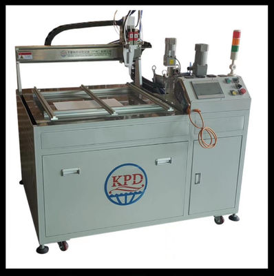 Máquina de mezclado de epoxi de tres ejes para adhesivos que distribuye pegamento de 260 kg de peso 220V de tensión