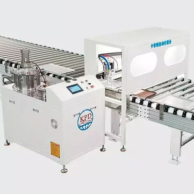Máquina avanzada de colocación de pegamento AB para lámparas LED y pulverización de paneles de panal de miel