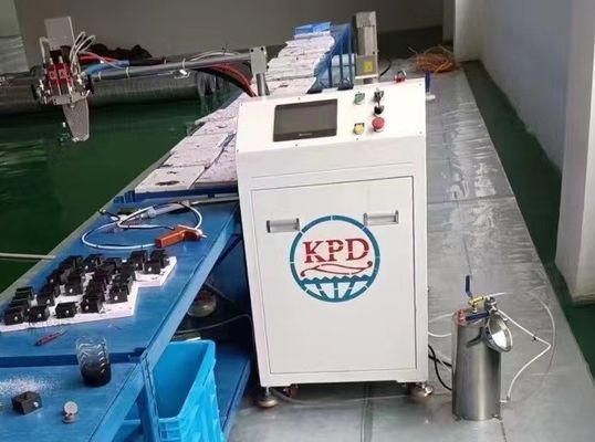 Máquina de distribución manual de adhesivo Ab para el envase de piezas electrónicas