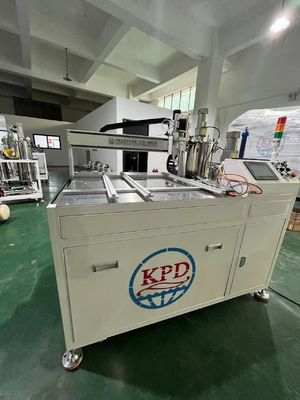Máquina de distribución de resina epoxi de pegamento PU tipo 2C para transformadores de corriente de núcleo dividido