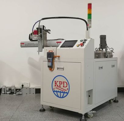 Máquina distribuidora de pegamento robótica para panel de panal de abejas parte AB mezcla compuesta