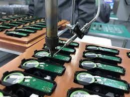Máquina de embotellado de condensador con dispensador de epoxi de resina PU de 2 componentes