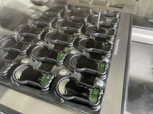 Máquina de embotellado de condensador con dispensador de epoxi de resina PU de 2 componentes
