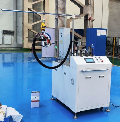 Máquina de mezcla y dosificación de dos componentes para colocar pegamento en macetas