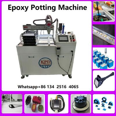 Robótica de resina epoxi Compuesto de pegamento de endurecimiento de la máquina de cocción de la línea de producción modelo