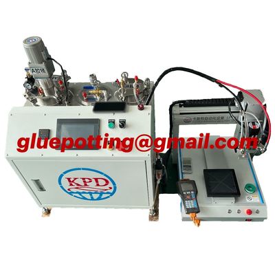 Dispensador de pegamento automático de dos componentes Máquina de distribución de silicona epoxi 3 Ejes AB Máquina de distribución de pasta epoxi